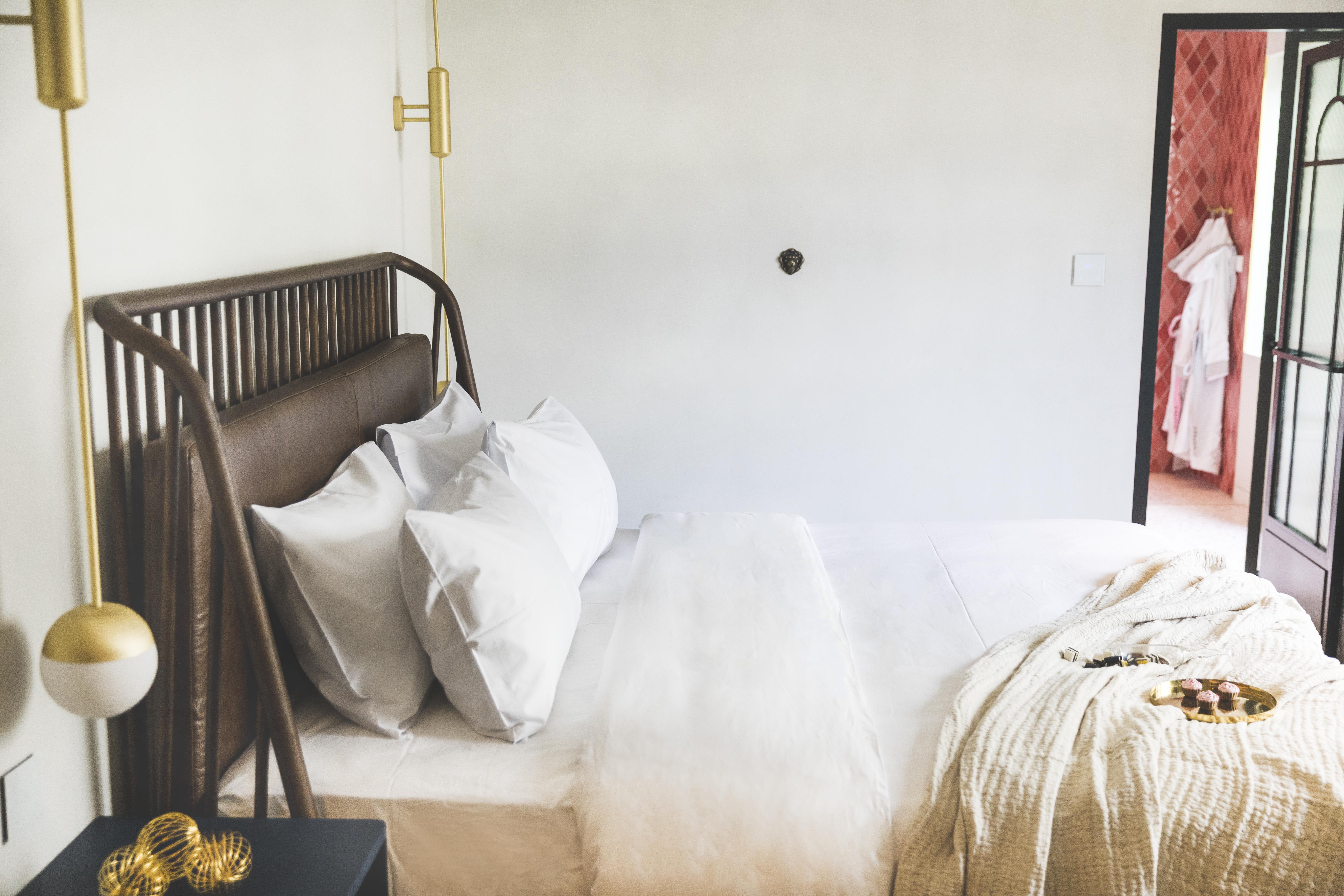 Hotel Gatsby Atény Exteriér fotografie A bedroom